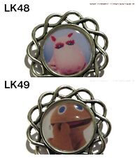 steampunk badge pin George & Zippy Rainbow cult cartoons #LK48-49