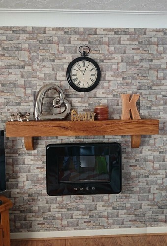 Solid oak mantel beam - solid,