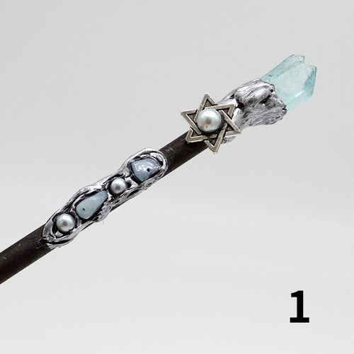 Magic wand wood stick crystal - wand,