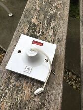 MK 3164 Shower Pull Switch 50 amp Double Pole Mechanical off indicator with Neon