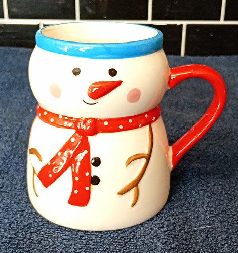 Snowman figural ceramic - snowman,