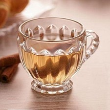 6 x Gold rim Crystal Clear
