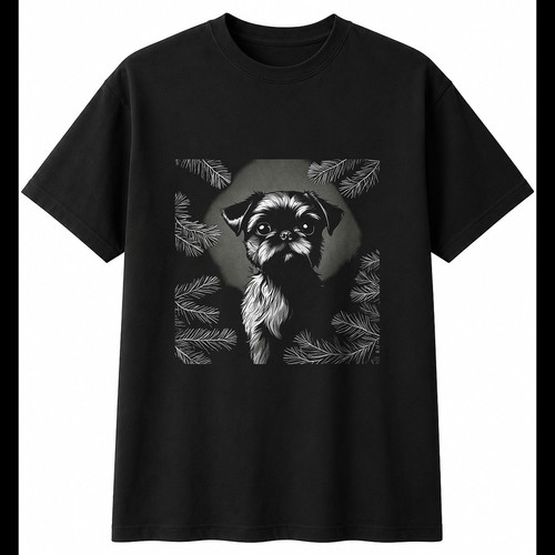Greyscale brussels griffon - griffon, in