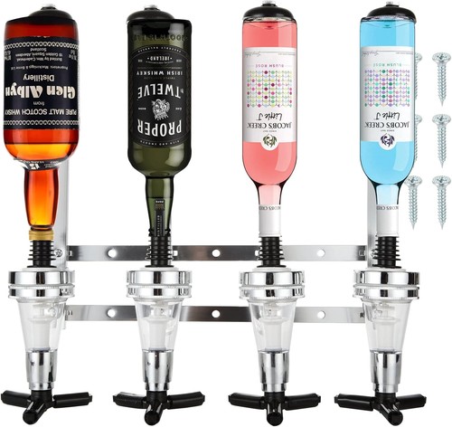 Wall mounted bottle stand - mounted,