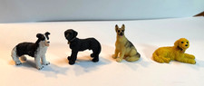 4x Collectable Dog Figurines / Ornaments / Statues - All Four Breeds Included