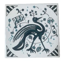 Talavera Art Pottery Tile Bird