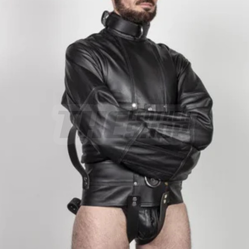 Leather straitjacket heavy - leather,