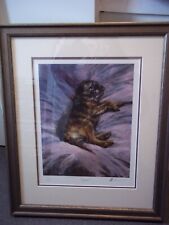 Mick Cawston Border Terrier 'Spoilt' signed numbered framed Print