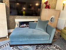 Baker Furniture. Ex showhome Deep Teal velvet chaise top quality rrp £5,200