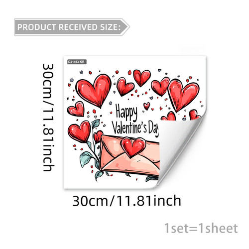 Love envelope window sticker - envelope,
