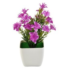Artificial Flower Plant Plastic Potted Small Table Wedding Desktop Fake