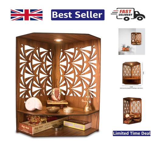 Pushp wooden pooja stand with - pushp,