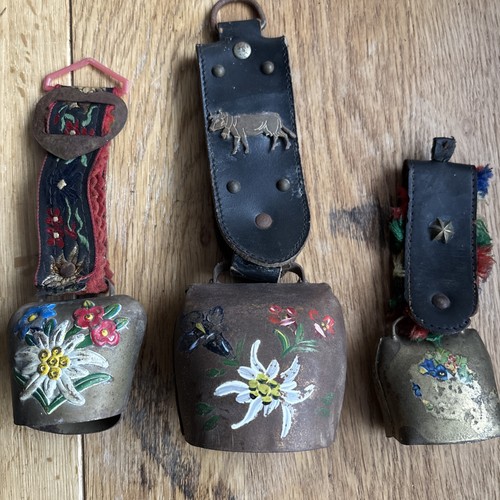 Vintage swiss cow bells - swiss,