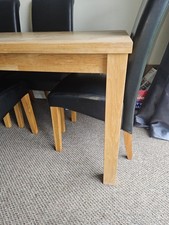 Harveys Sooid Oak Table & 6 Chairs