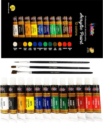 Acrylic paint set - acrylic, colours