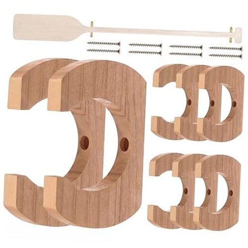 Wooden kayak paddle holder - wooden,