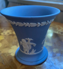 Vintage Wedgwood Jasperware Small Trumpet Vase - Very good condition