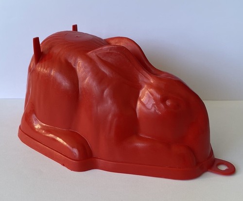 Vintage red rabbit shaped - red,