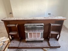 Gas fireplace with surround