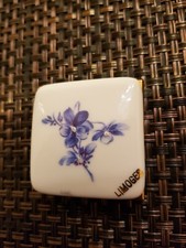 Limoges Gold tone metal pill