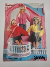 Knitting Pattern COPY Vintage Dolls clothes outfit for Sindy / Barbie 