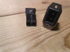 Vintage Microphone Plug & Socket 2 Pin Headset RAF Aircraft Basha Military Old