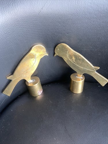 Pair brass trench - of,