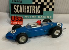 Slot Car SCX Triang Scalextric MM/C62 Ferrari 156 #34 F1 Blue Made In France