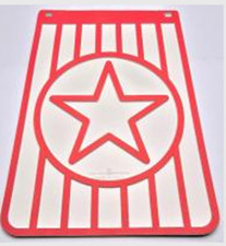 KEN COBBIN STAR MUDFLAP RED ON