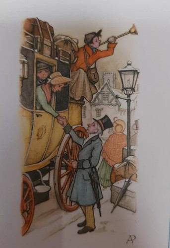 Stagecoach decoupage mini - stagecoach,