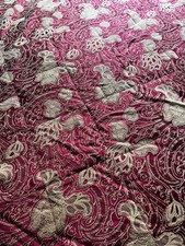 SANDERSON OPTIONS RED AND GOLD SUPER KING THROW 260CM X 250CM FREE POST