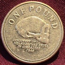 2013 Gibraltar Elizabeth II One Pound Coin