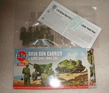 AIRFIX Unassembled 1/76th Scale Kit  Bren Gun Carrier & AT Gun