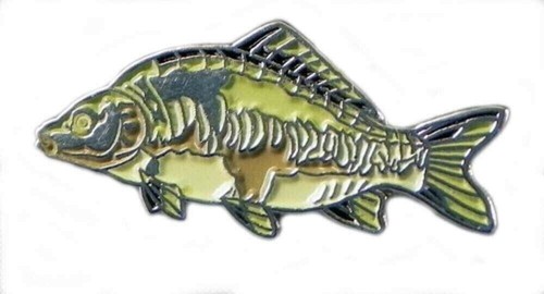 Mirror carp fish enamel pin - carp,
