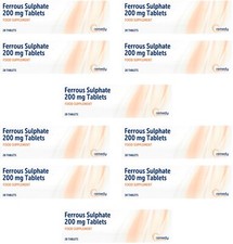 10 x FERROUS SULPHATE 200mg
