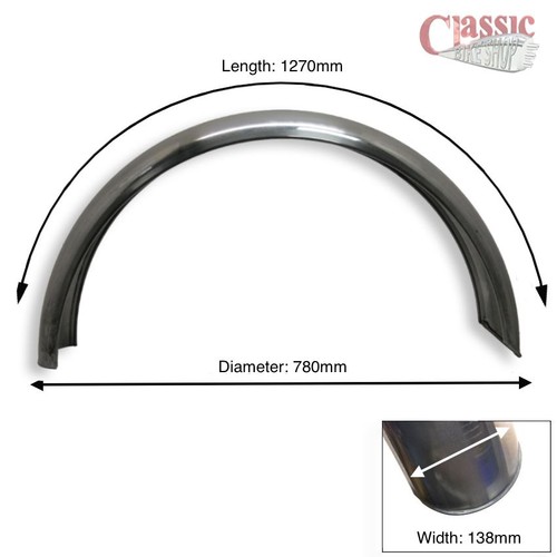 Rear aluminuim mudguard - rear,