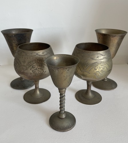 Collection metal goblets - collection, 5