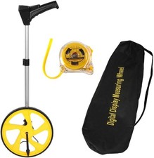 MEQATS Distance Measuring Wheel – Digital Surveyor’s Wheel Set + 5 m Steel Ta...