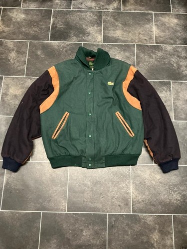 Vintage lacoste wool leather - lacoste,
