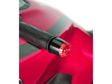 Puig Black Thruster Bar Ends and Red Caps Yamaha YZF R6 2006-2016