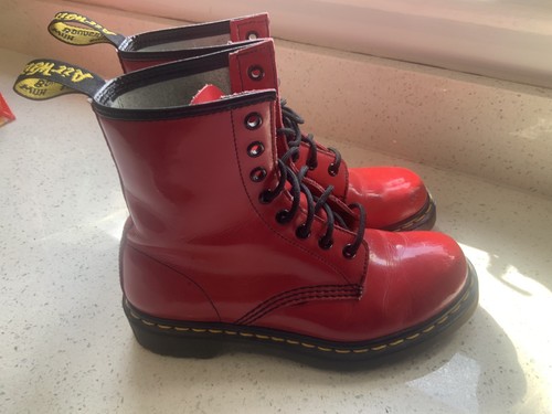 Martens 1460 red - 1460, patent