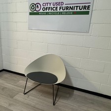 Egg tub chair grey leather - egg,