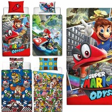 Official Nintendo Super Mario Licensed Duvet Covers Single/Double Odyssey Maker