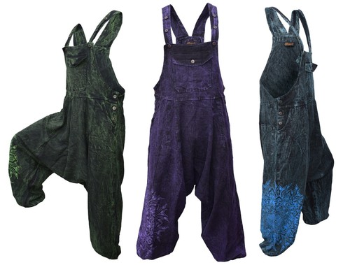 Womens cotton dungaree mandala - womens,