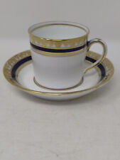 ANTIQUE DIAMOND CHINA COFFEE CUP & SAUCER (CABINET PIECE)