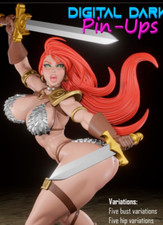 Red Sonja Barbarian Fighter -