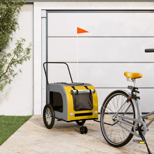 Walplus yellow grey dog bike - yellow,