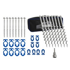 16 Pcs Aluminum Ground Anchors, Non-Rust Cast Tent Stakes Heavy Duty Metal Te...