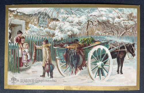 Victorian greeting card - greeting, boy