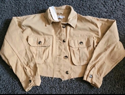 Topshop beige cropped - topshop,